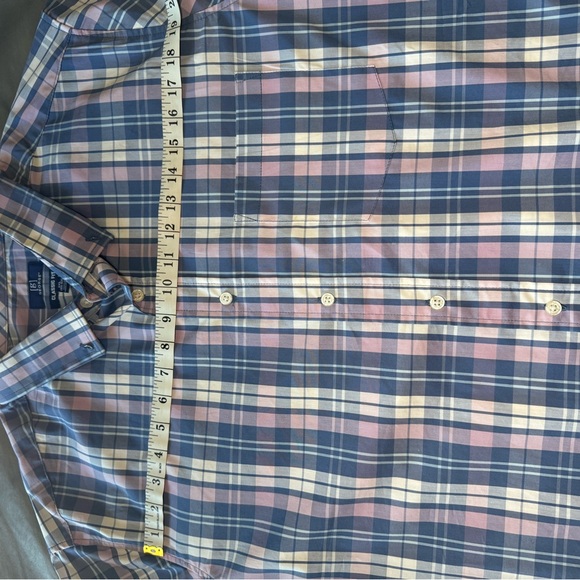 George Mens Shirt Size 2XL  Multicolor Blue Pink Plaid Classic Fit - Picture 12 of 15